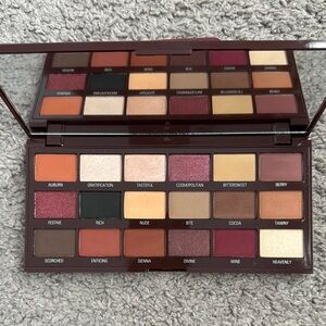 Makeup Revolution Cranberries and Chocolate Eyeshadow Palette - 18 Rich Shades